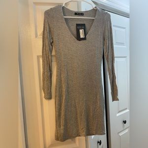 Grey bodycon dress